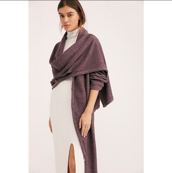 FREE PEOPLE BEACH Santa Ana Cardigan Wrap Sweater - Picture 2 of 8